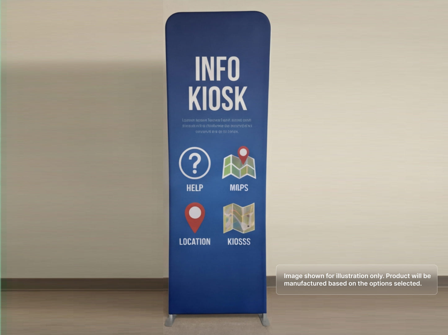Information Kiosk Custom Extend Tension Fabric Stand
