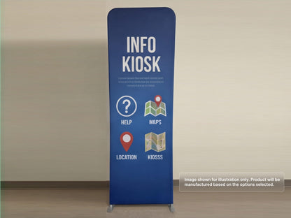 Information Kiosk Custom Extend Tension Fabric Stand
