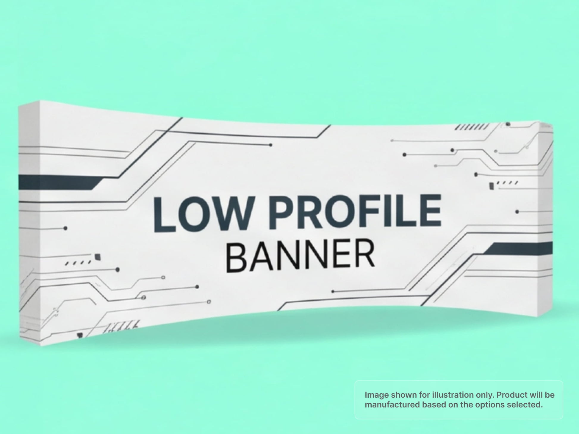 Low Profile Fabric Curved Pop Up Display