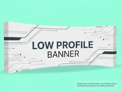 Low Profile Fabric Curved Pop Up Display