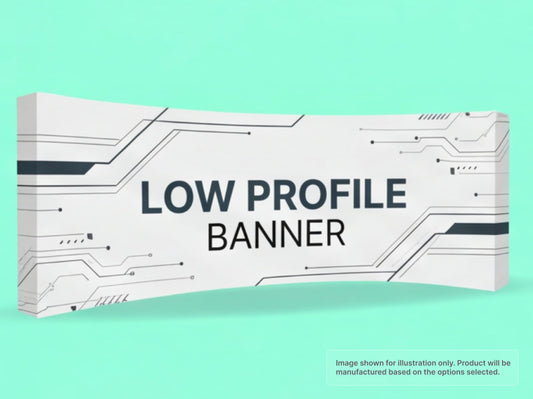 Low Profile Fabric Curved Pop Up Display