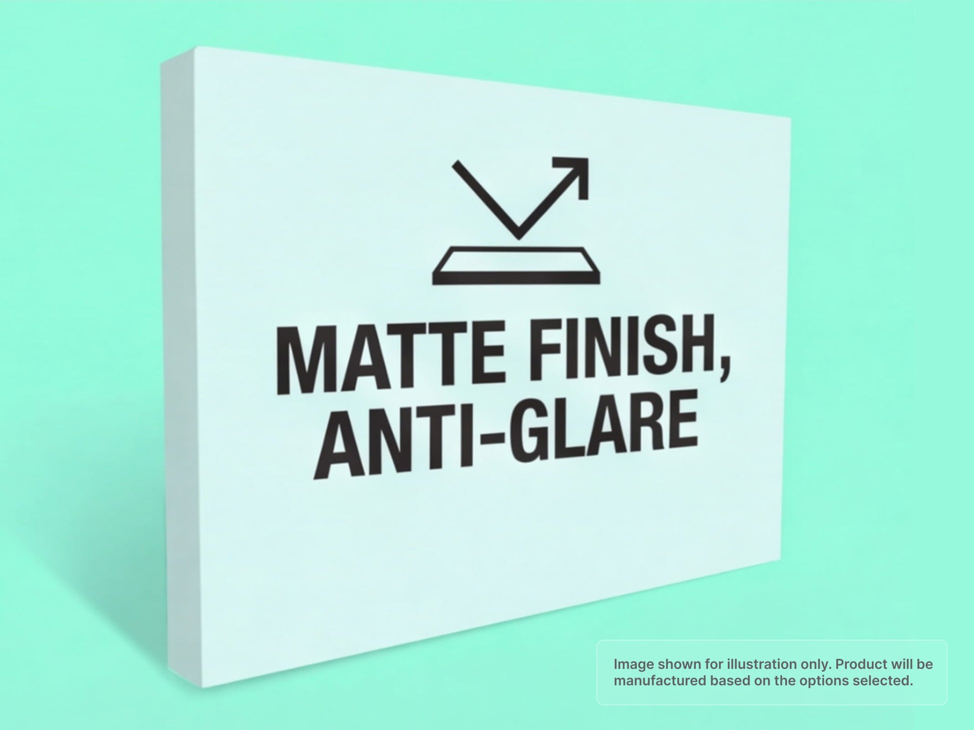 Matte Finish Anti-Glare Straight Fabric Pop Up Display