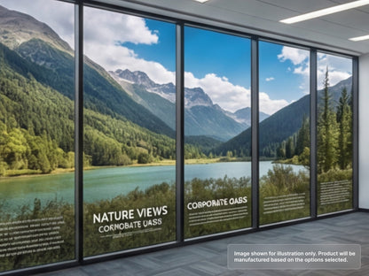 Matte Finish Perforated Window Signs