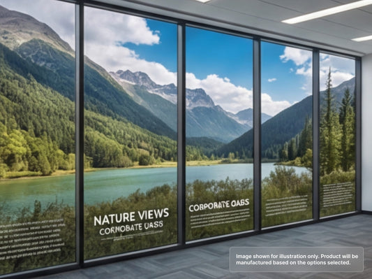Matte Finish Perforated Window Signs