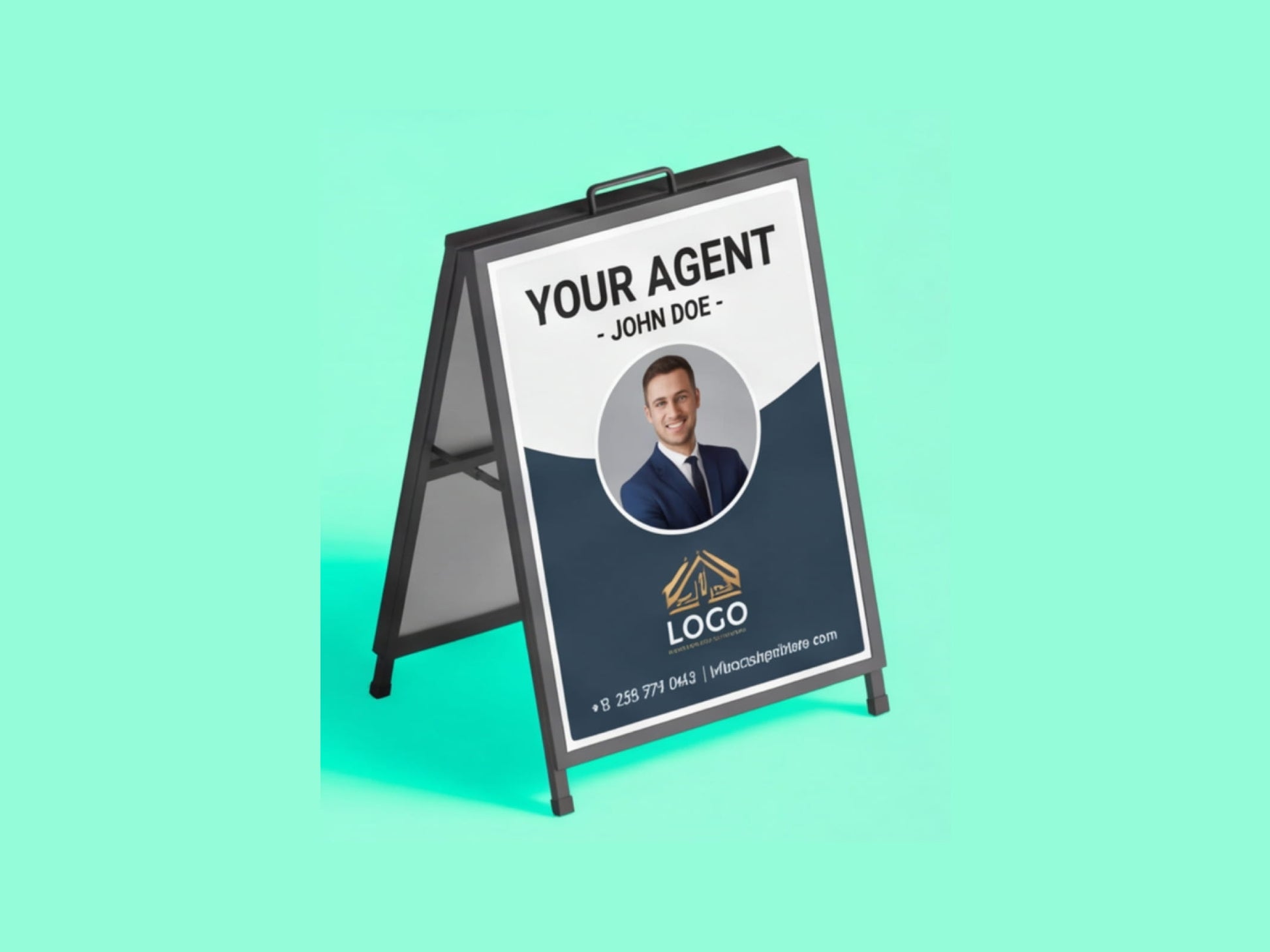 Metal A Frame Signs for Agent Branding