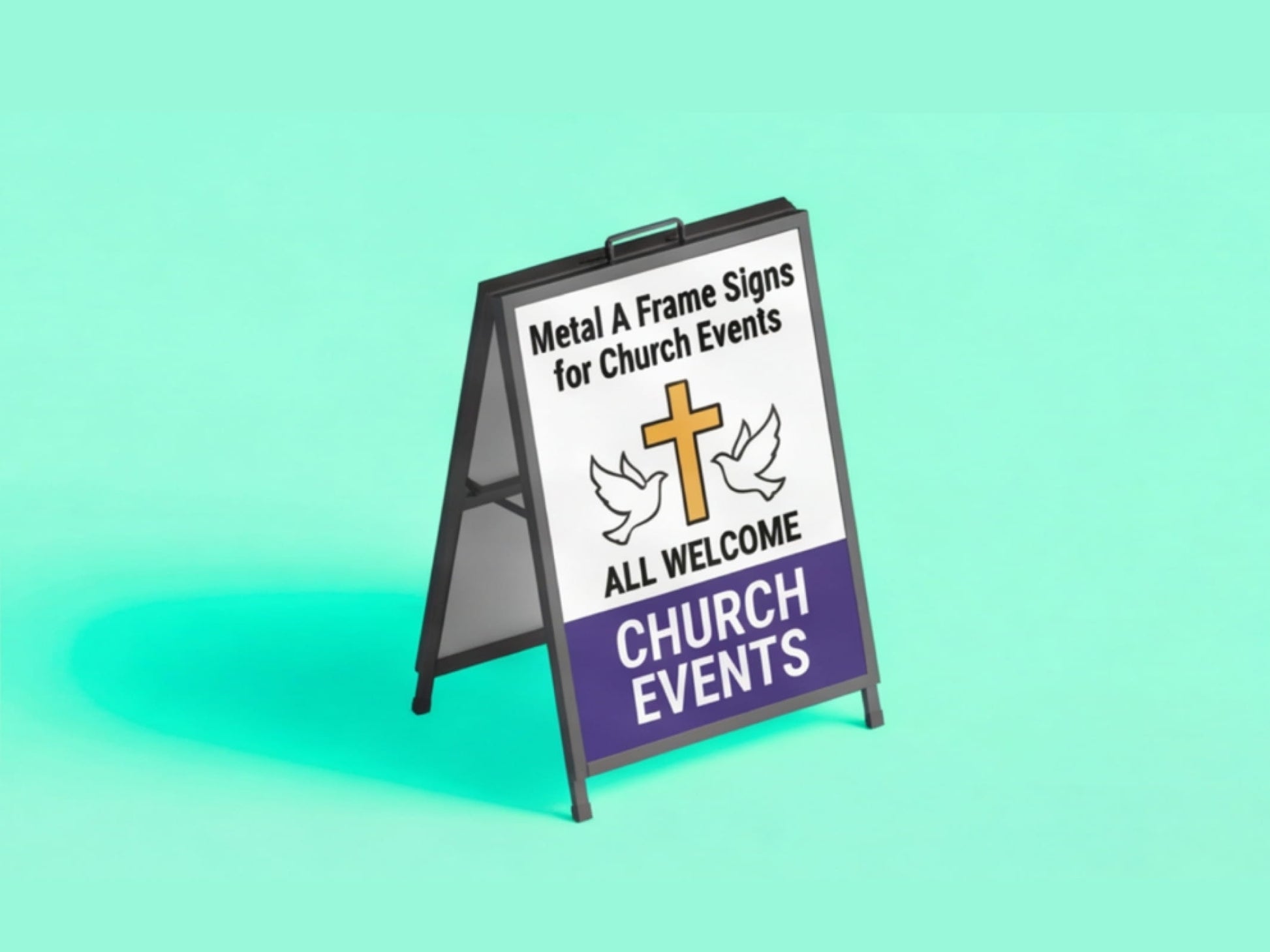 Metal A Frame Signs for Church Events