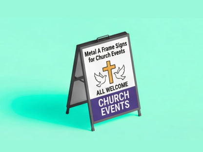 Metal A Frame Signs for Church Events
