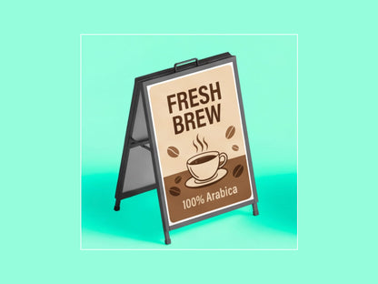 Metal A Frame Signs for Coffee Shops