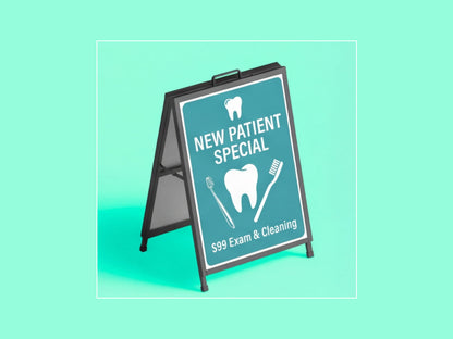 Metal A Frame Signs for Dental Clinics