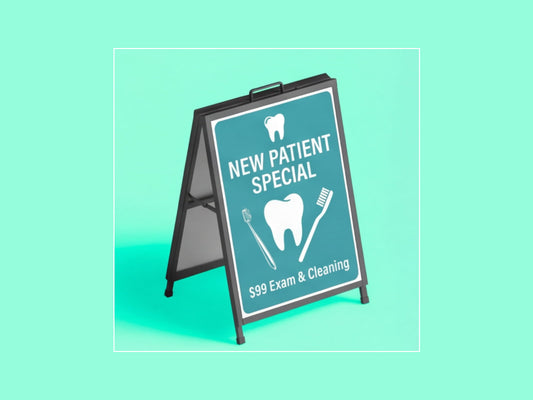 Metal A Frame Signs for Dental Clinics
