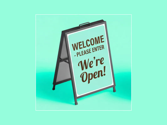 Metal A Frame Signs for Entryway Welcome