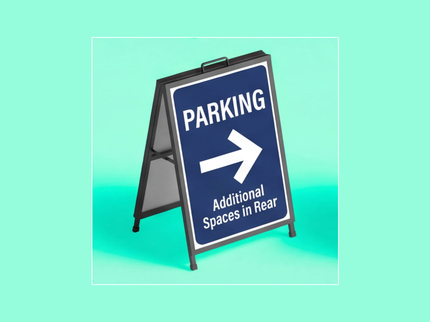 Metal A Frame Signs for Parking Lot Directional