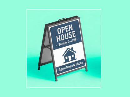 Metal A Frame Signs for Real Estate