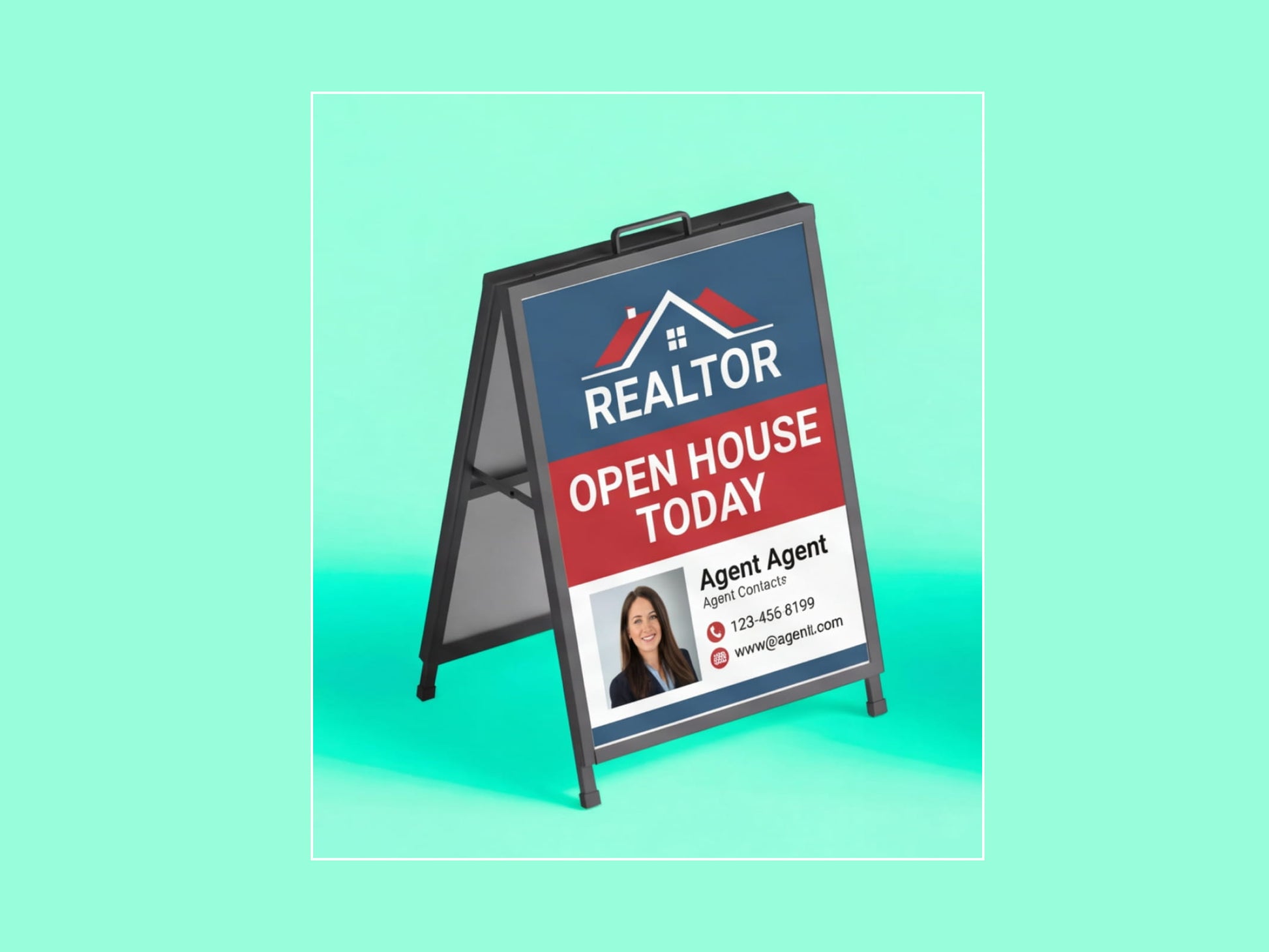 Metal A Frame Signs for Realtors