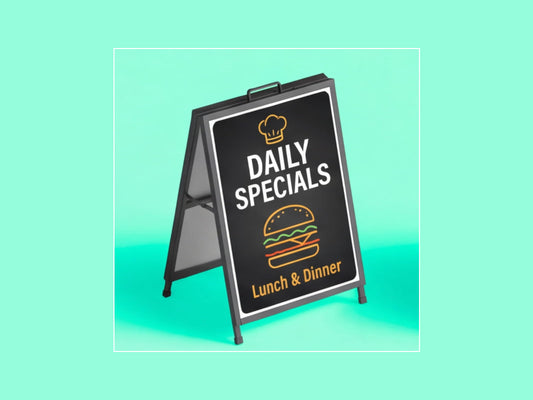 Metal A Frame Signs for Restaurants & Cafes