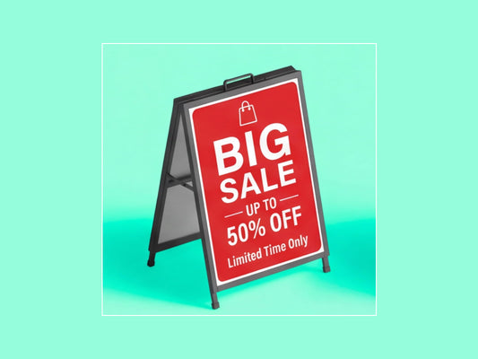 Metal A Frame Signs for Retail Stores