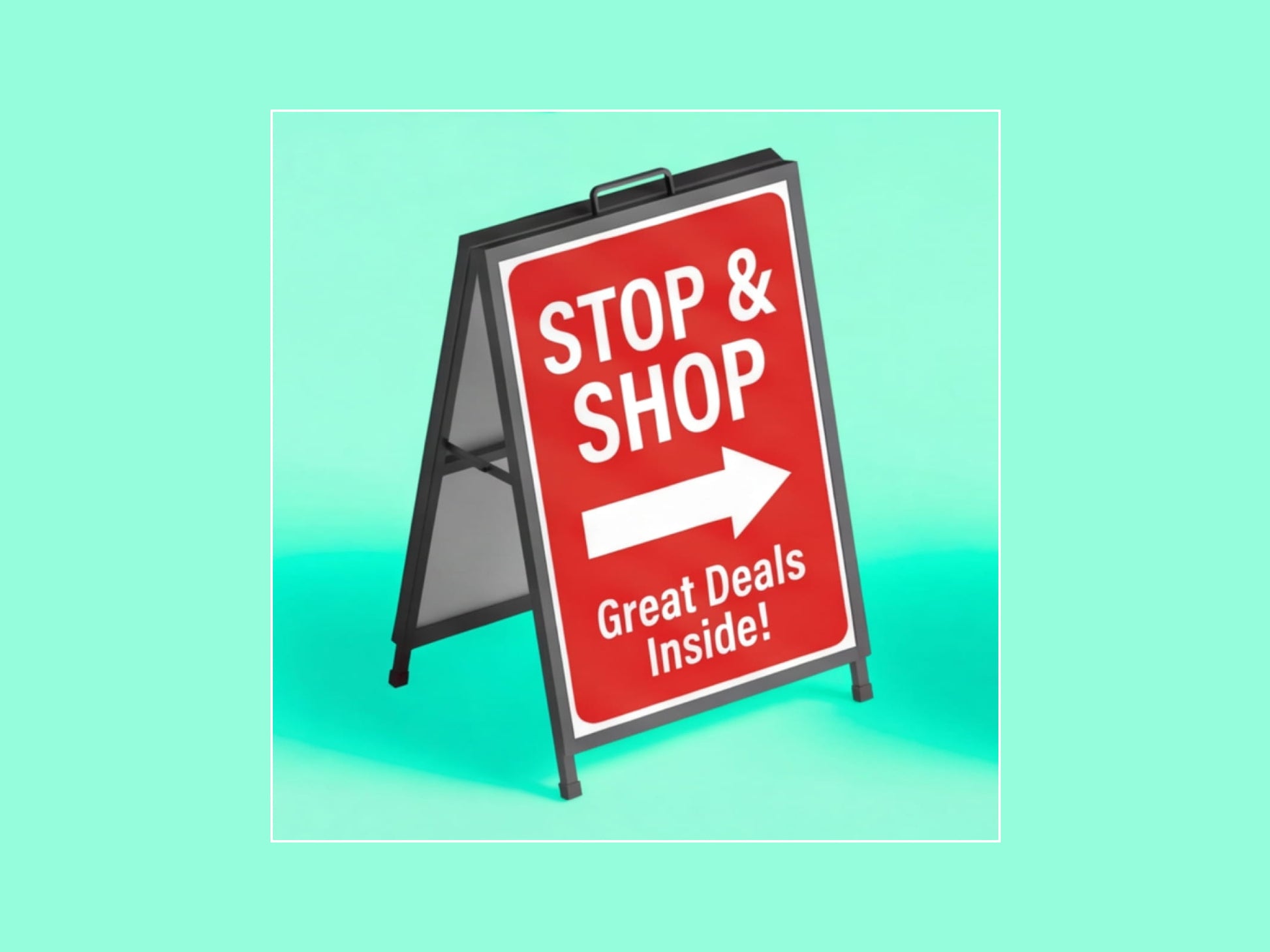 Metal A Frame Signs for Sidewalk Advertising