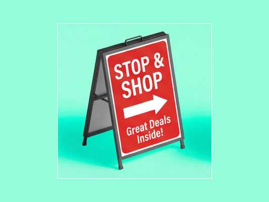 Metal A Frame Signs for Sidewalk Advertising