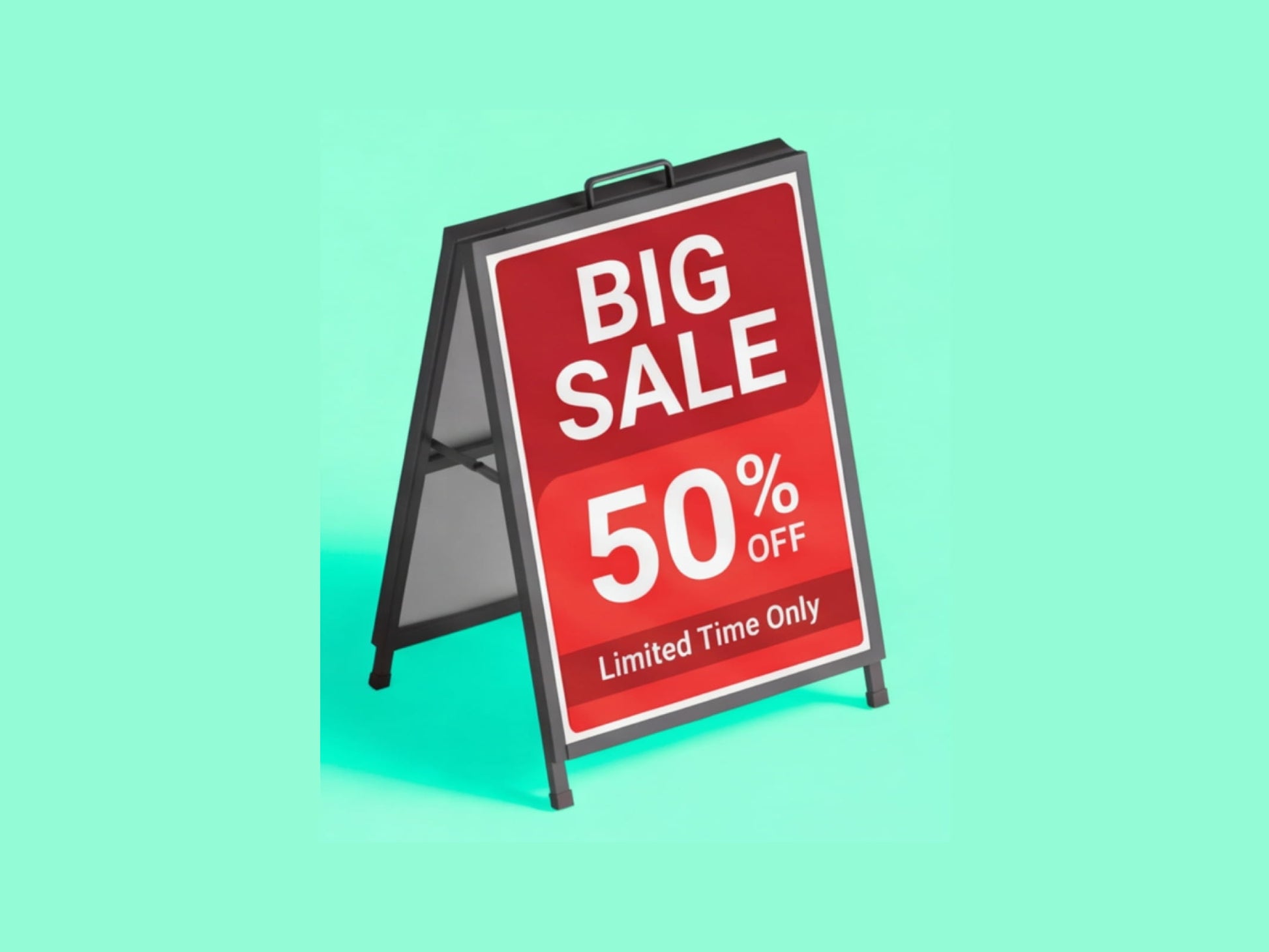 Metal A Frame Signs for Storefront Promotion