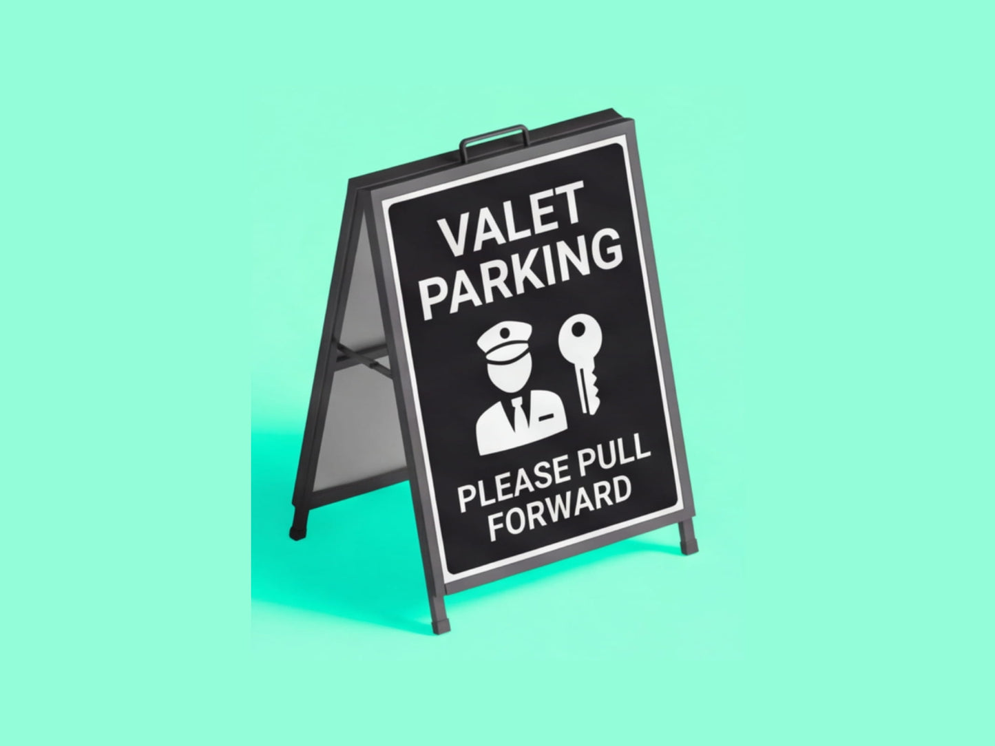Metal A Frame Signs for Valet Parking