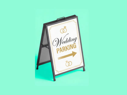 Metal A Frame Signs for Wedding Directions