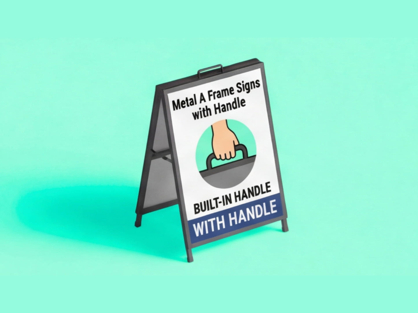 Metal A Frame Signs with Handle