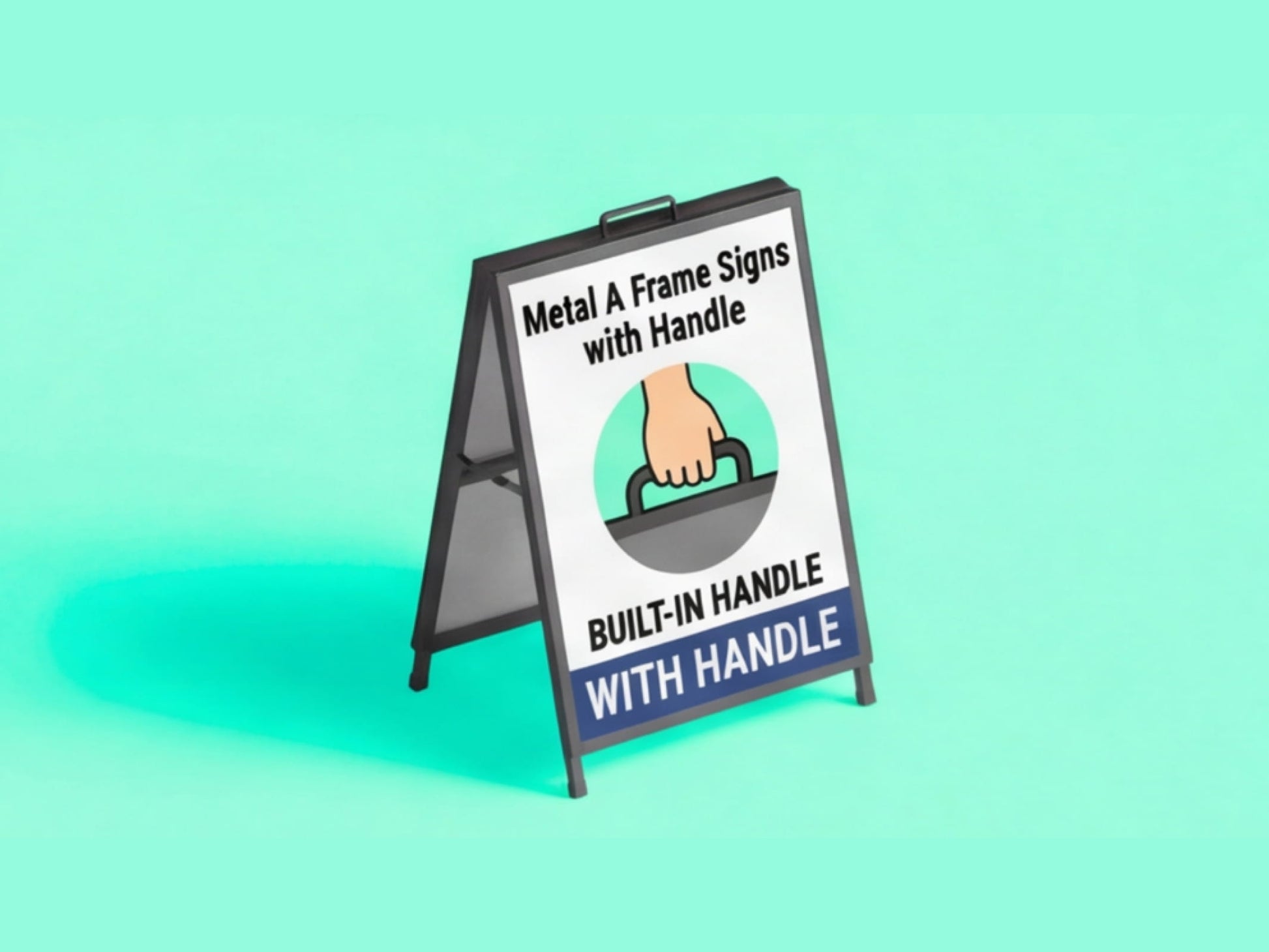 Metal A Frame Signs with Handle