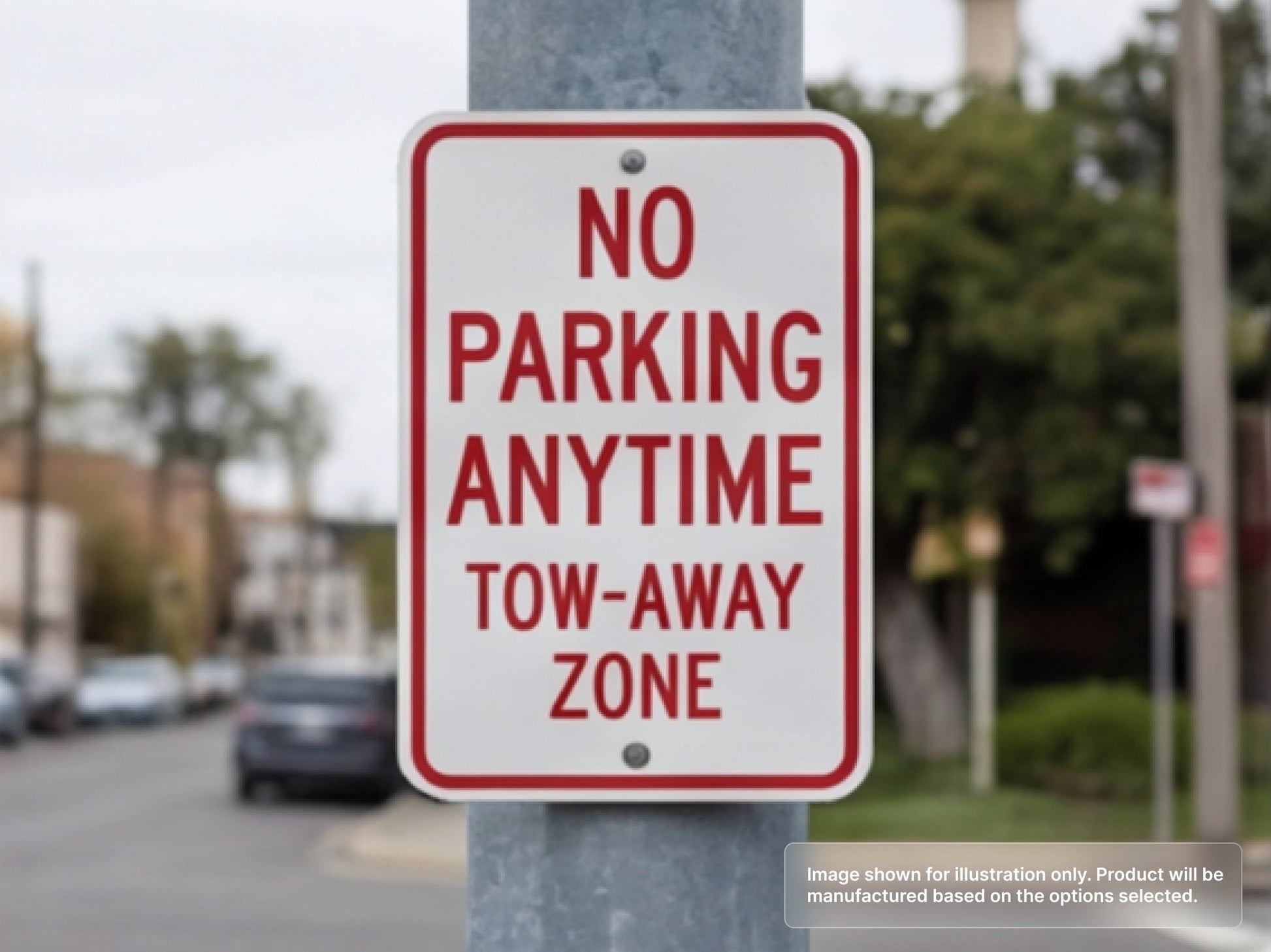 No Parking Custom Aluminum Signs