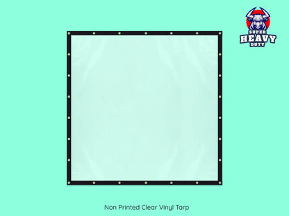 Non Printed Clear Vinyl Heavy Duty Tarp