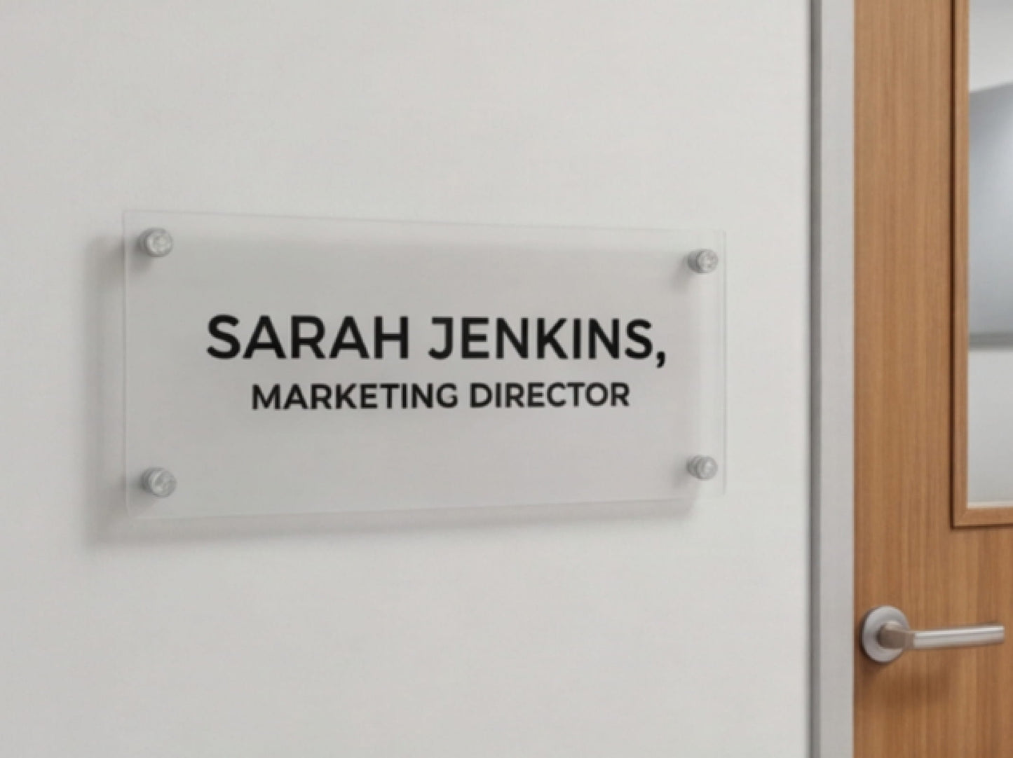 Office Name Plate Custom Acrylic Signs