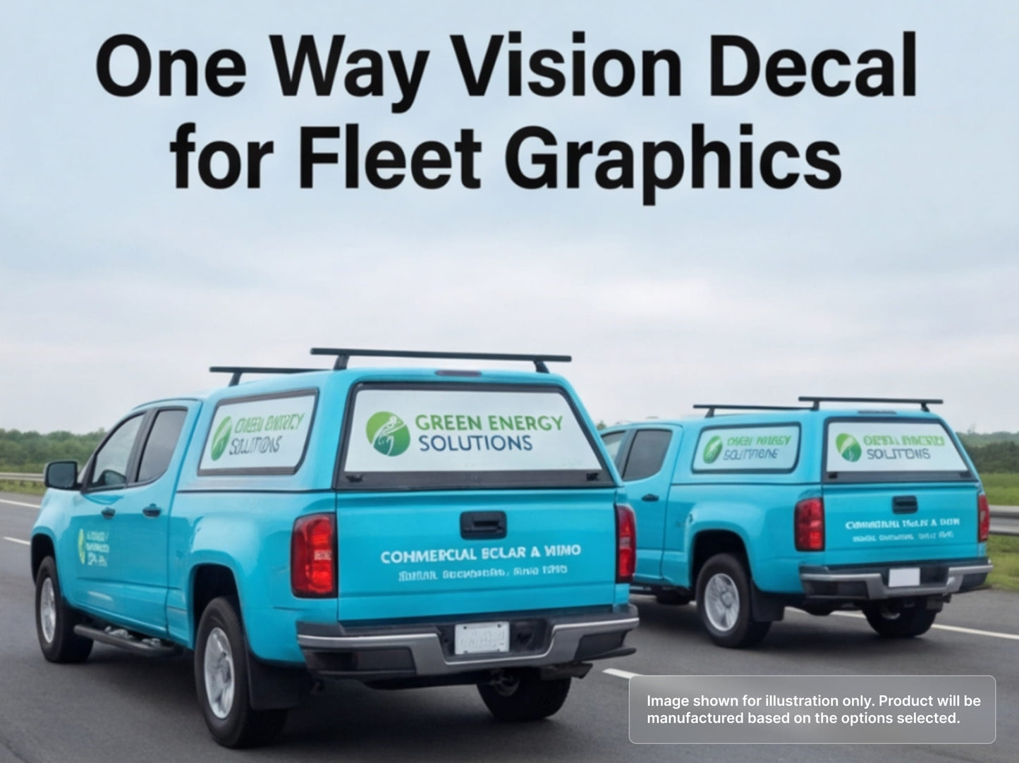 One Way Vision Decal for Fleet Graphics