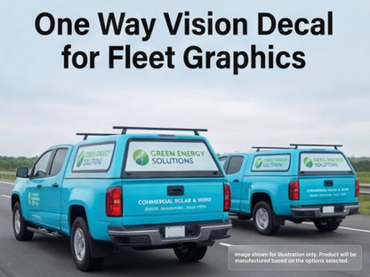One Way Vision Decal for Fleet Graphics
