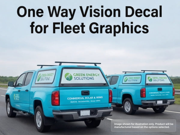 One Way Vision Decal for Fleet Graphics – PRINTDRILL