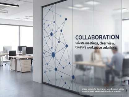 One Way Vision Decal for Office Partitions