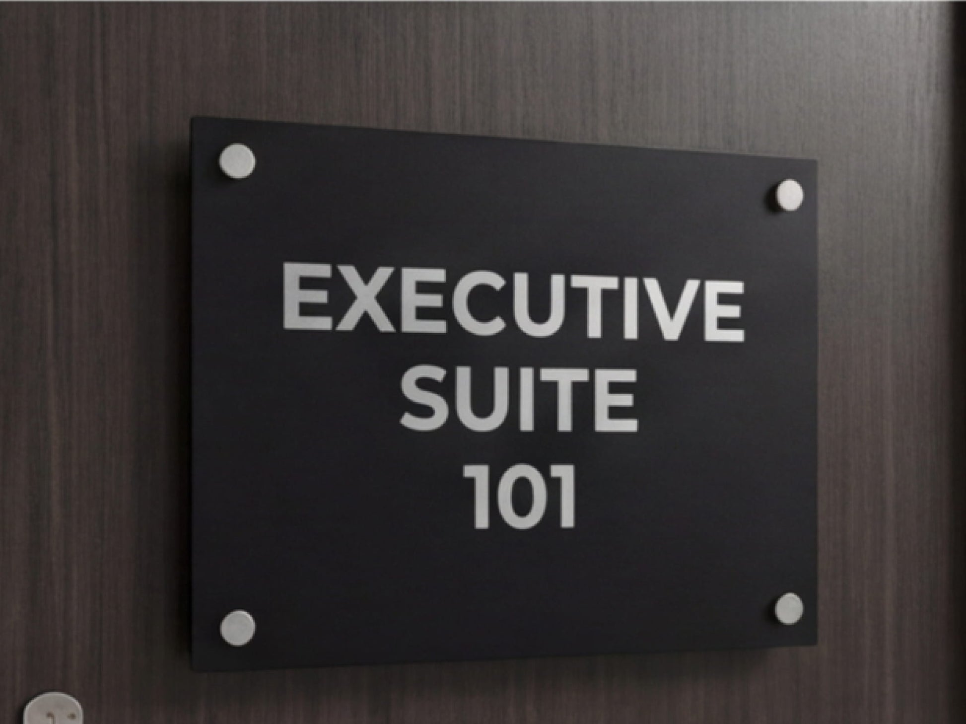 Opaque Black Custom Acrylic Signs