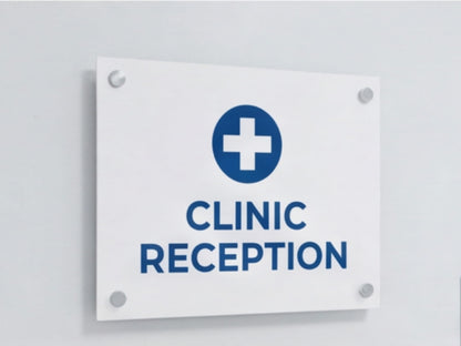 Opaque White Custom Acrylic Signs