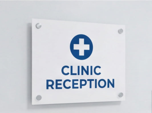 Opaque White Custom Acrylic Signs