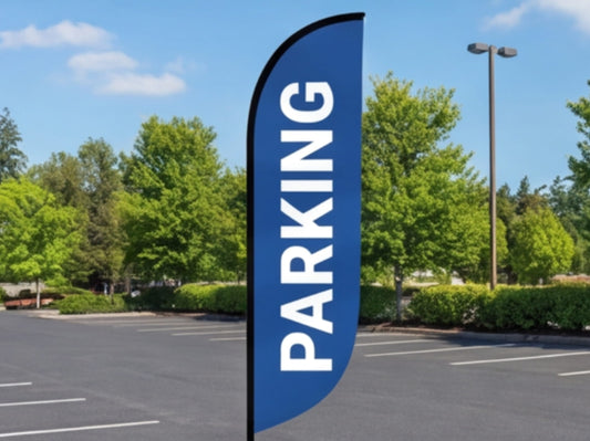 Parking Custom Feather Flag