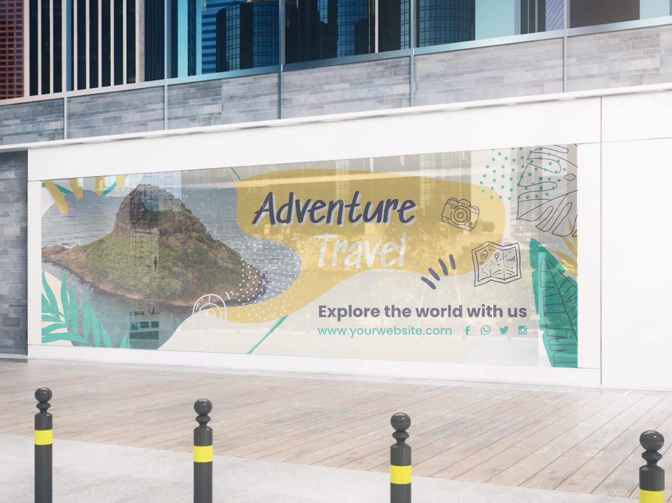 Window Sign One Colours Custom Perforated Window Signs | One-Way Vision Vinyl – PRINTDRILL