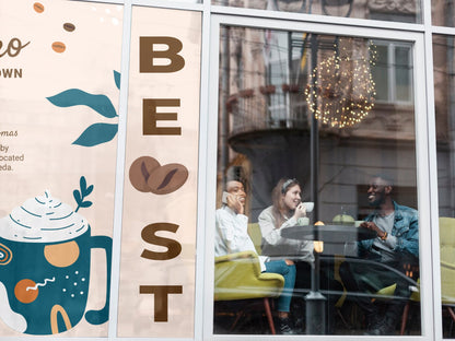 Custom Perforated Window Signs