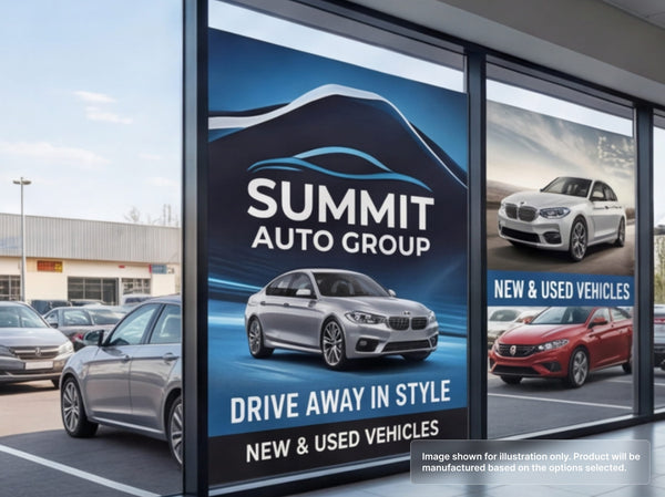 Perforated Window Signs for Automotive Dealerships – PRINTDRILL