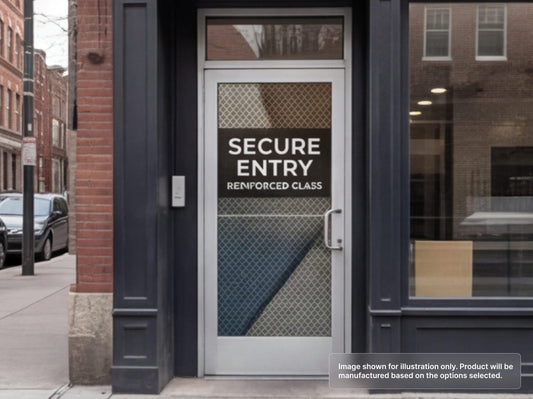 Perforated Window Signs for Security Film