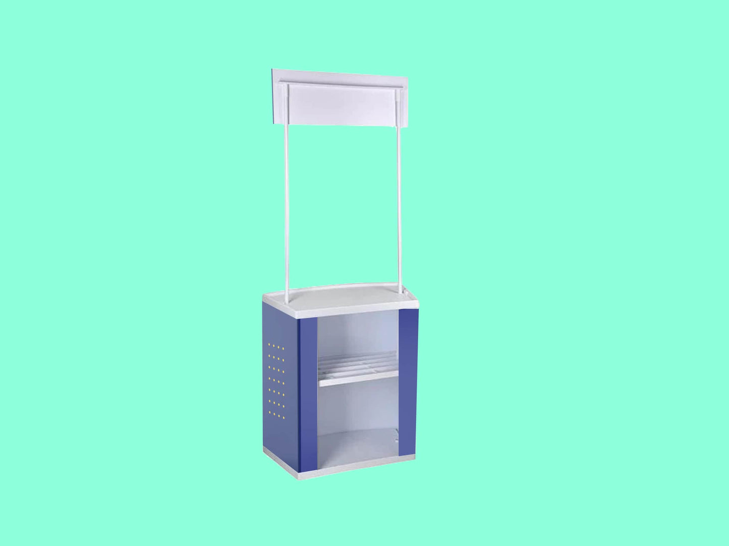 Portable Counter with Header and storage