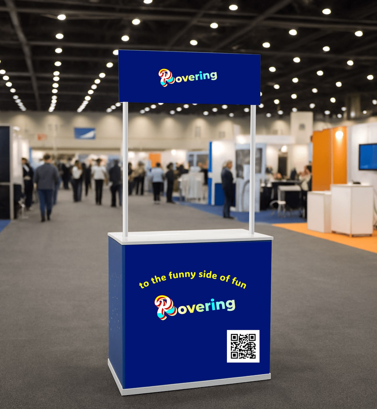 Portable Counter with storage for trade show display