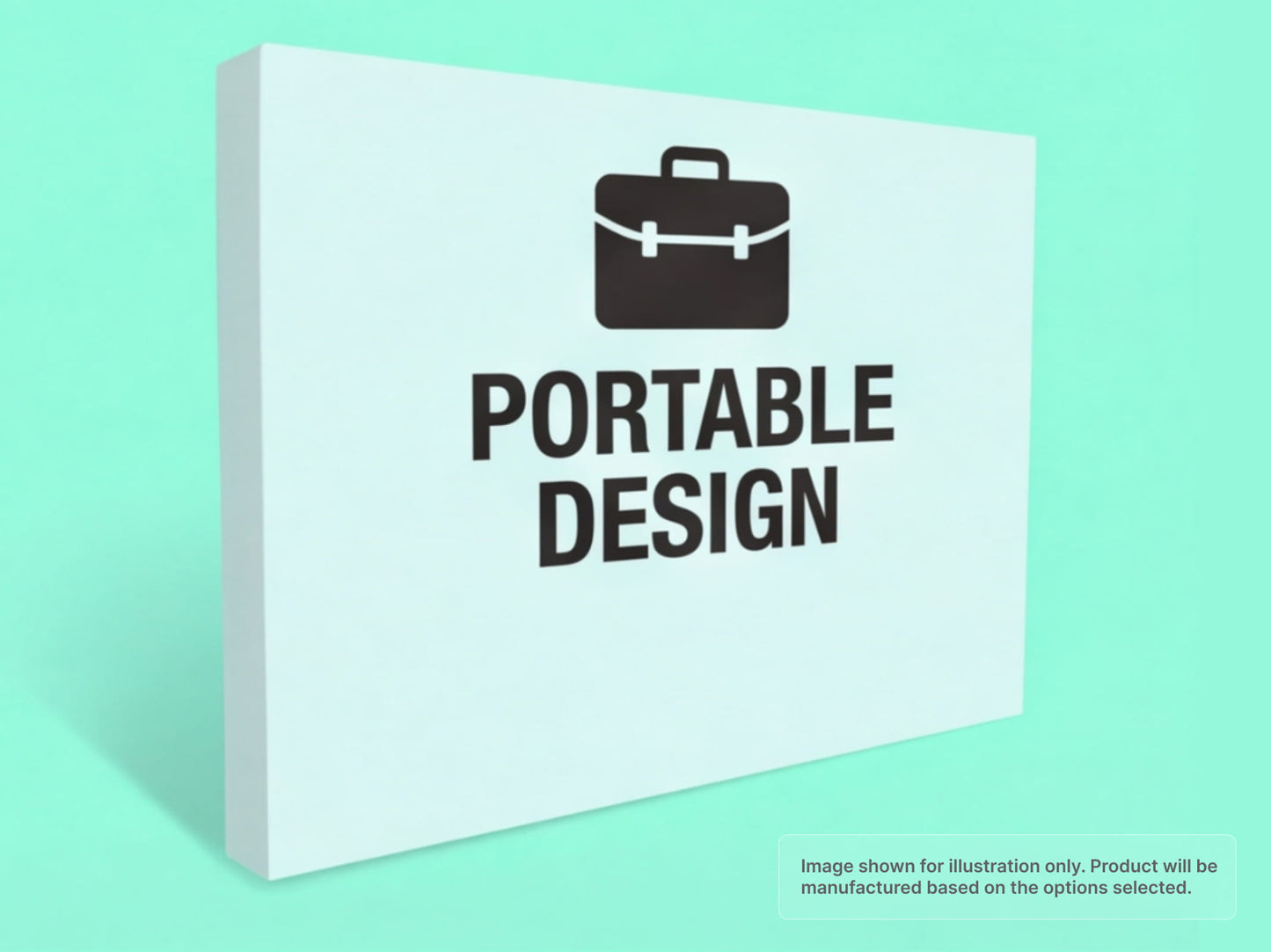 Portable Straight Fabric Pop Up Display