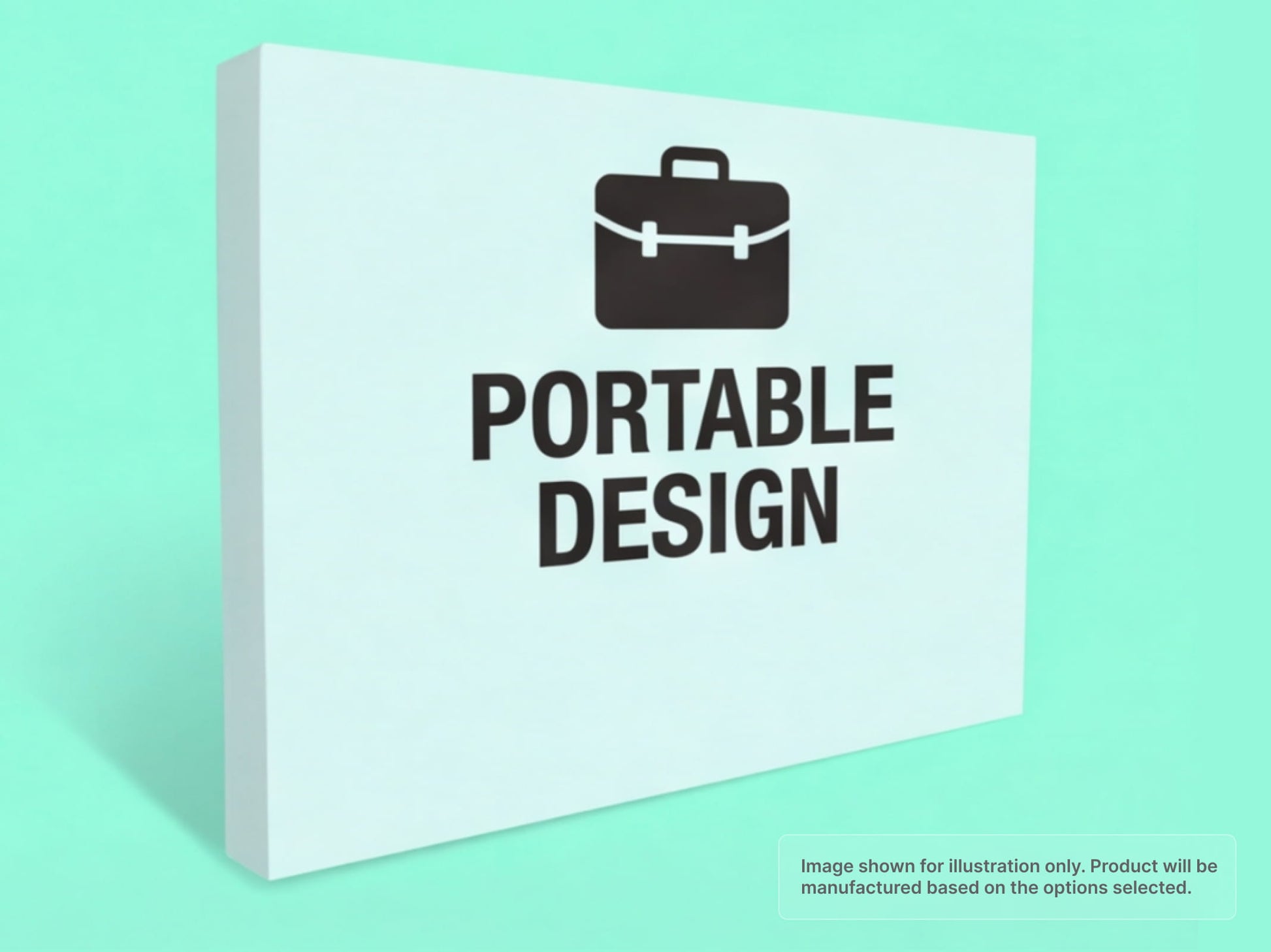 Portable Straight Fabric Pop Up Display
