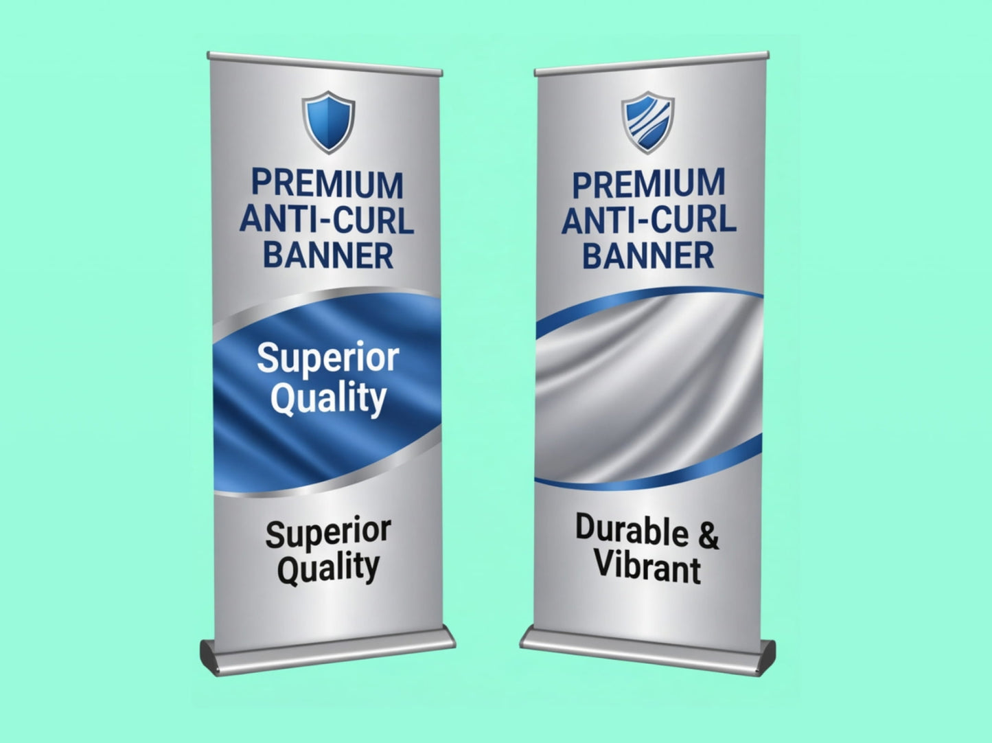 Premium Anti Curl Custom Retractable Banner