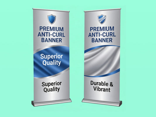 Premium Anti Curl Custom Retractable Banner