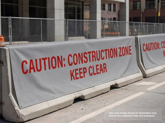 Printed Heavy Duty Vinyl Tarp for Barrier Covers