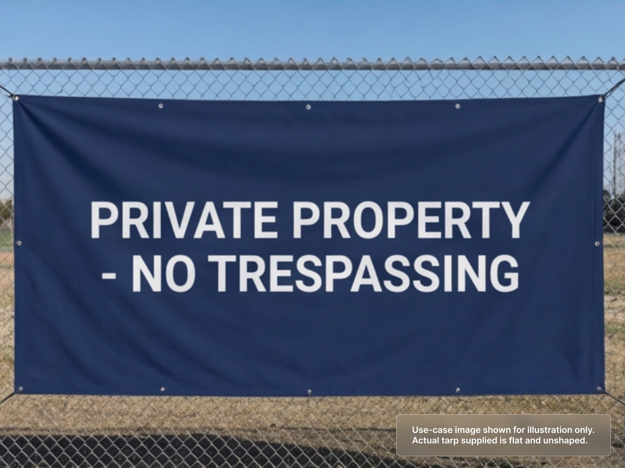 Printed Heavy Duty Vinyl Tarp for Fence Banners – PRINTDRILL